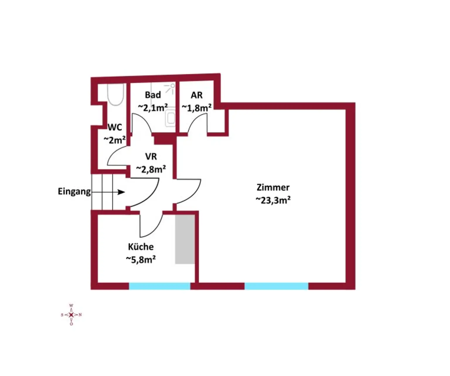 IM HERZEN VON NUSSDORF: Single Apartment I  Erstbezug nach Renovierung I Heurigennähe I Nussdorfer Weinberge