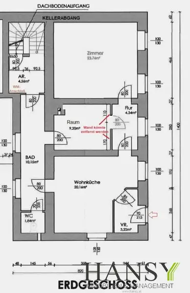 Renovierungsbedürftiges Apartmenthaus (3 Häuser) in Bad Vöslau – Ihr neues Investitionsprojekt! Wohnen Praxis oder Ordination