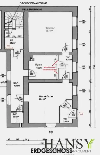 Renovierungsbedürftiges Apartmenthaus (3 Häuser) in Bad Vöslau – Ihr neues Investitionsprojekt! Wohnen Praxis oder Ordination