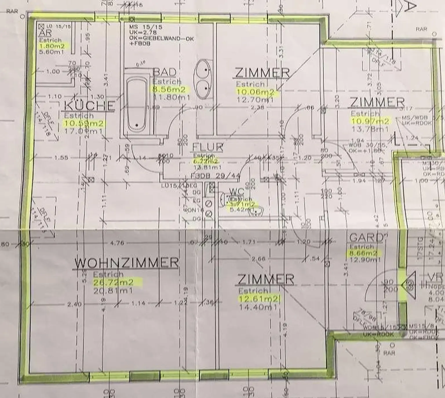 Platzwunder: Wohnung mit Eigengarten, 2 Parkplätzen, Keller & Dachboden