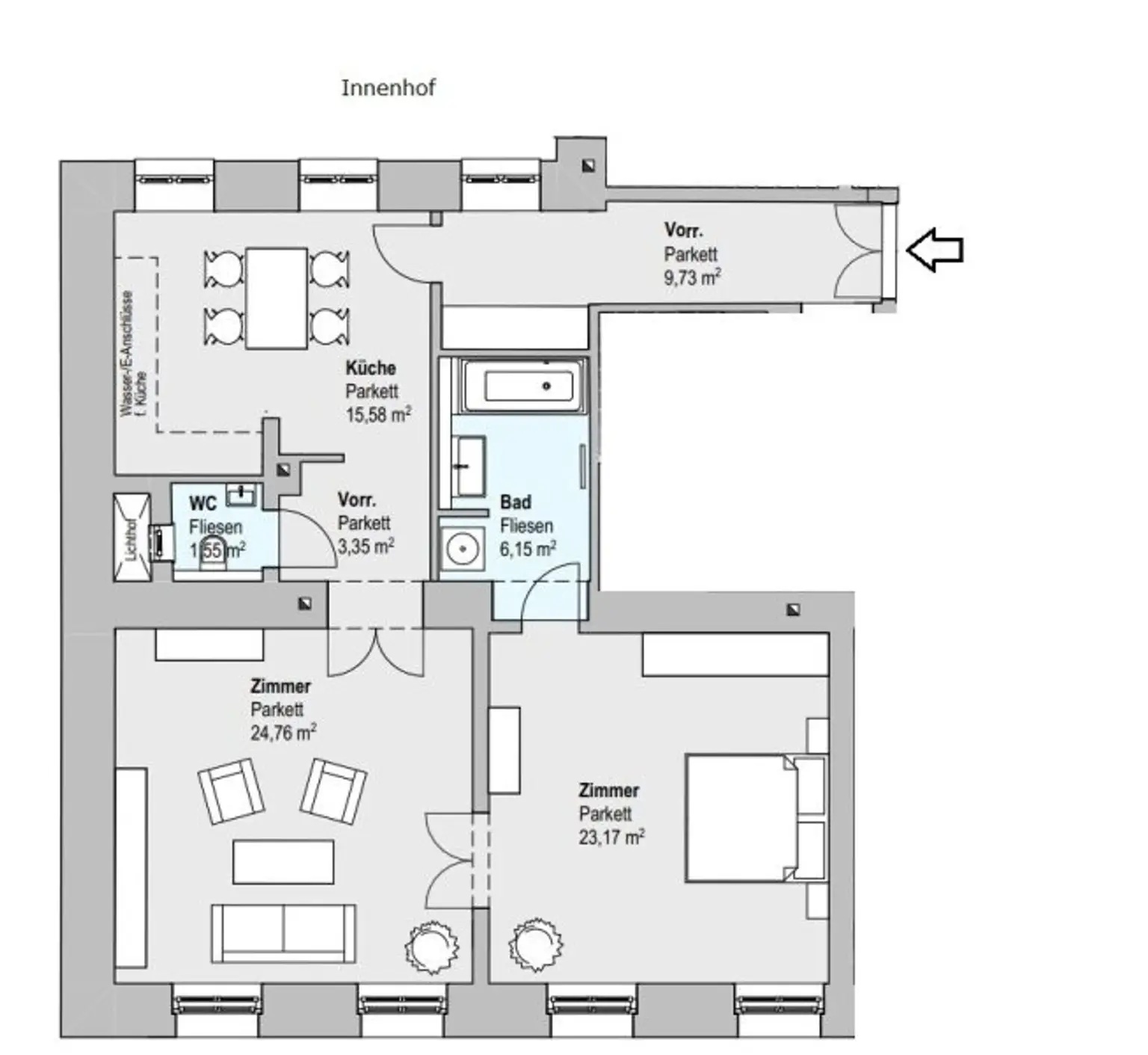Altbaujuwel mit Erstbezug und U-Bahn Nähe! 3 Zimmer! Nähe Servitenviertel!