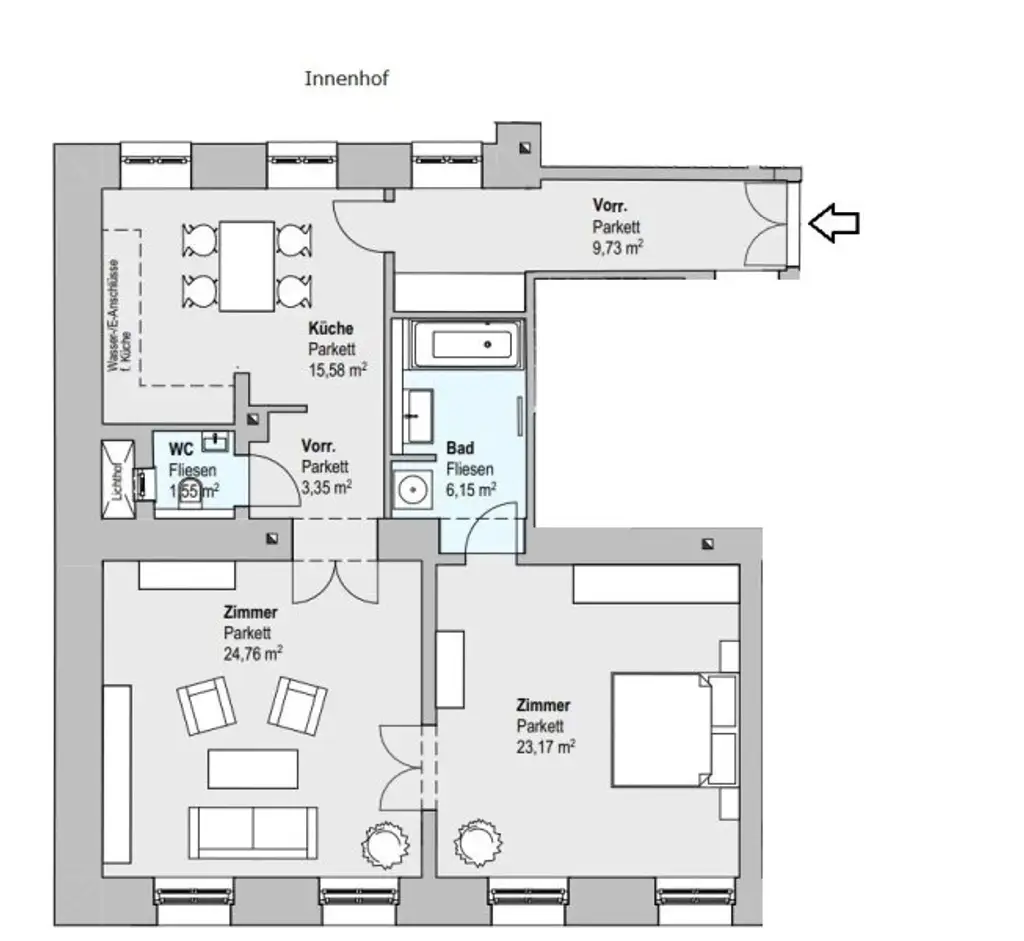 Altbaujuwel mit Erstbezug und U-Bahn Nähe! 3 Zimmer! Nähe Servitenviertel!