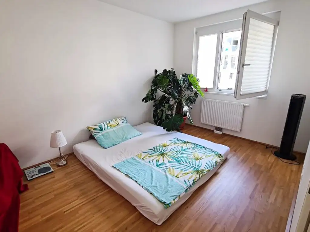 WAGRAMER STRASSE, sonnige 64 m2 Neubau mit 4 m2 Loggia, 3 Zimmer, Komplettküche, Wannenbad, Parketten, U1-Nähe