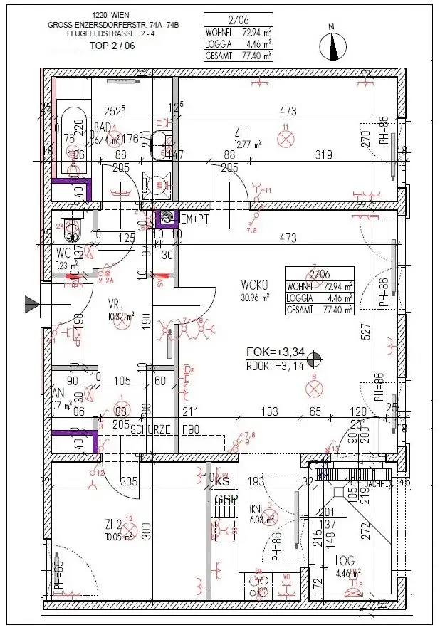FINANZIERUNGSBEITRAG - 
Großzügige 3-Zimmer-Wohnung mit Loggia!