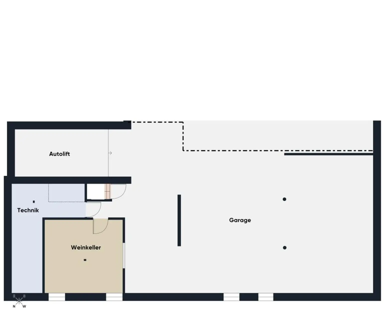 Grundriss ohne Maßstab / Unte