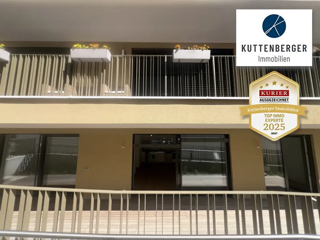 !!NEUBAU-DESIGNER-GARTENWOHNUNG - Alle drei Zimmer haben eigenen Ausgang zu Terrasse/Garten!!