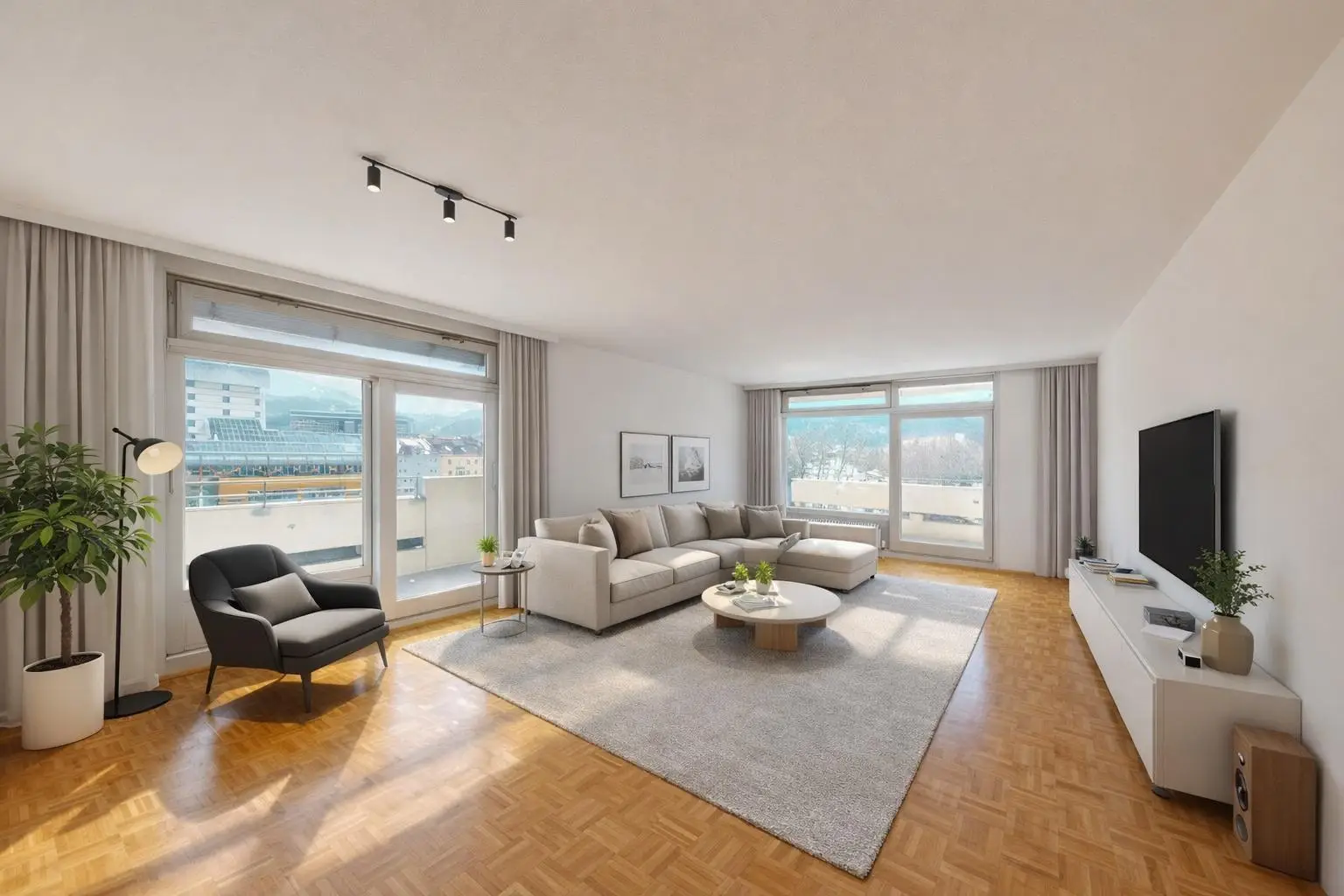 Wohnzimmer "visualisiert"