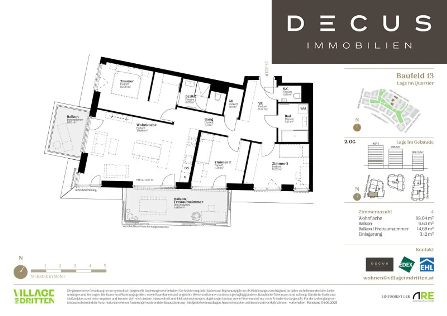| VIER ZIMMER | EIGENNUTZER | URBAN DAHEIM | VILLAGE IM DRITTEN | BAUFELD 13 | FERTIGSTELLUNG 2027