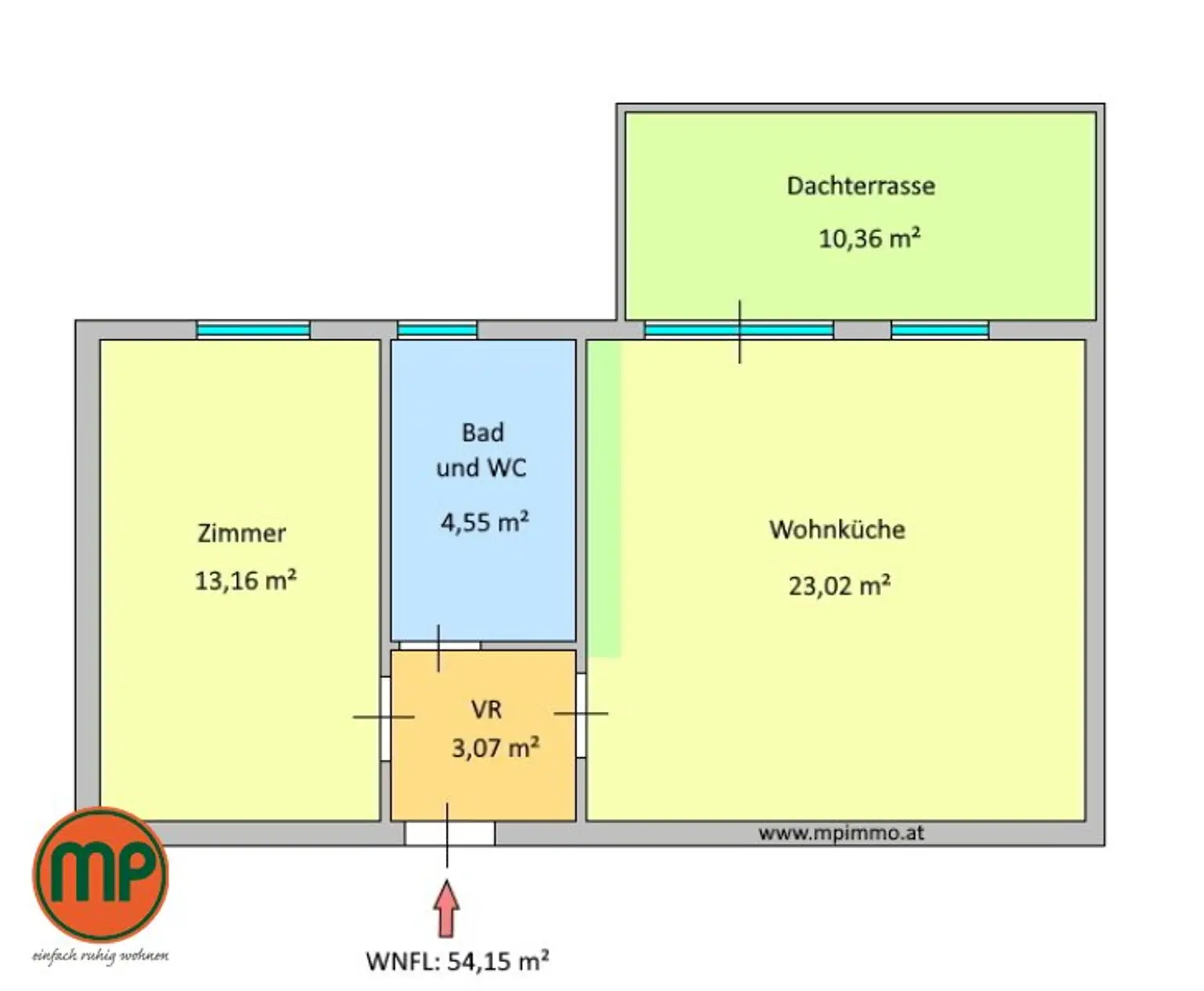 Erstbezug - traumhafte Dachterrasse inklusive