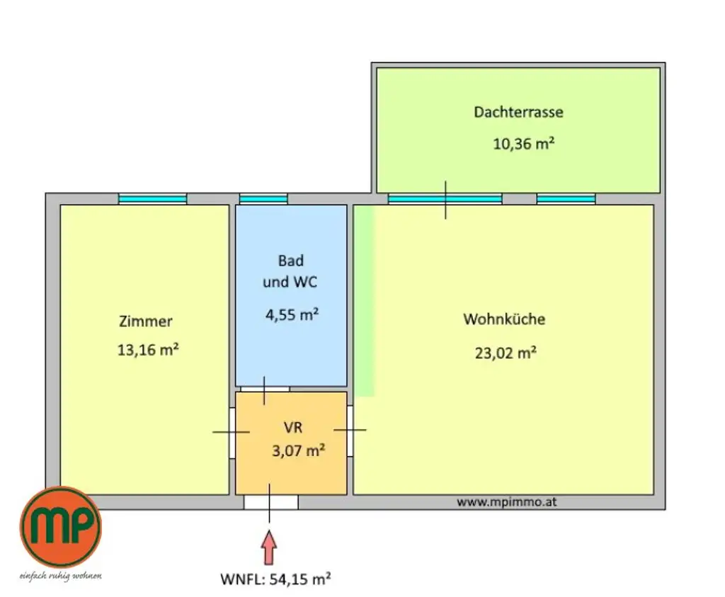 Erstbezug - traumhafte Dachterrasse inklusive