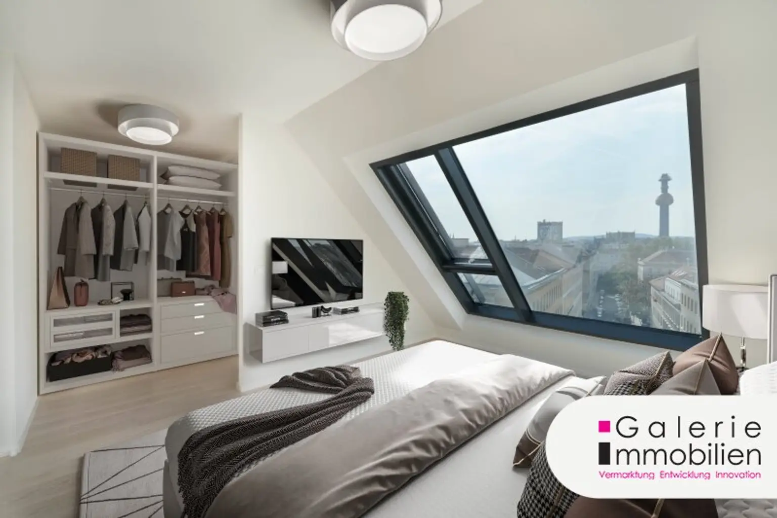 VIDEO: 360°-Ausblick auf Wien: Hochwertige 2-Zimmer-Wohnung mit Klima plus 2 private Dachterrassen!