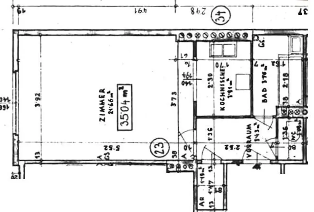1-Zimmer-Wohnung direkt bei der U3 Zippererstraße