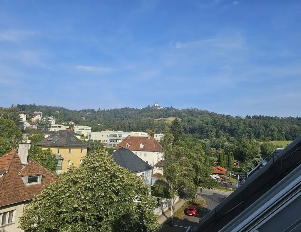 Ruhige Dachgeschoßwohnung mit Dachterrasse am Auberg in Linz / Urfahr