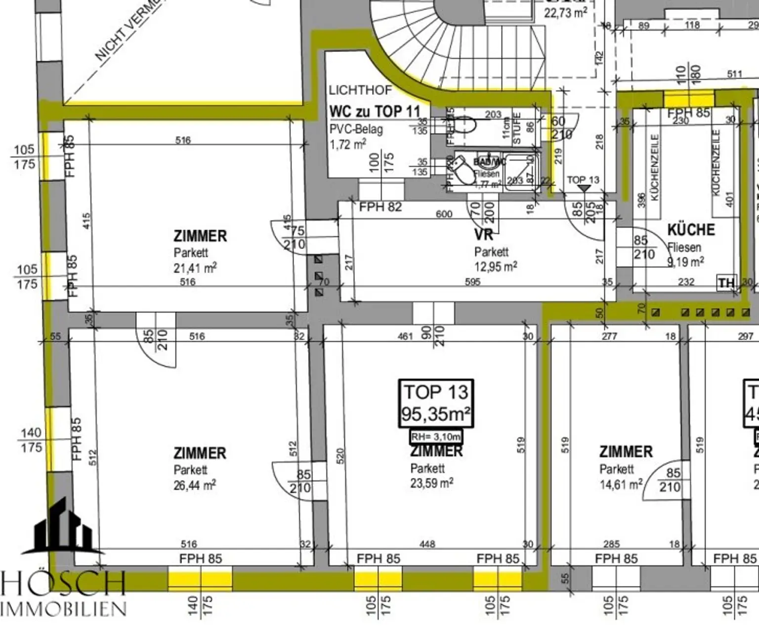 Stilvolles Wohnprojekt in 1020 Wien – Altbauflair & modernes Dachgeschoss