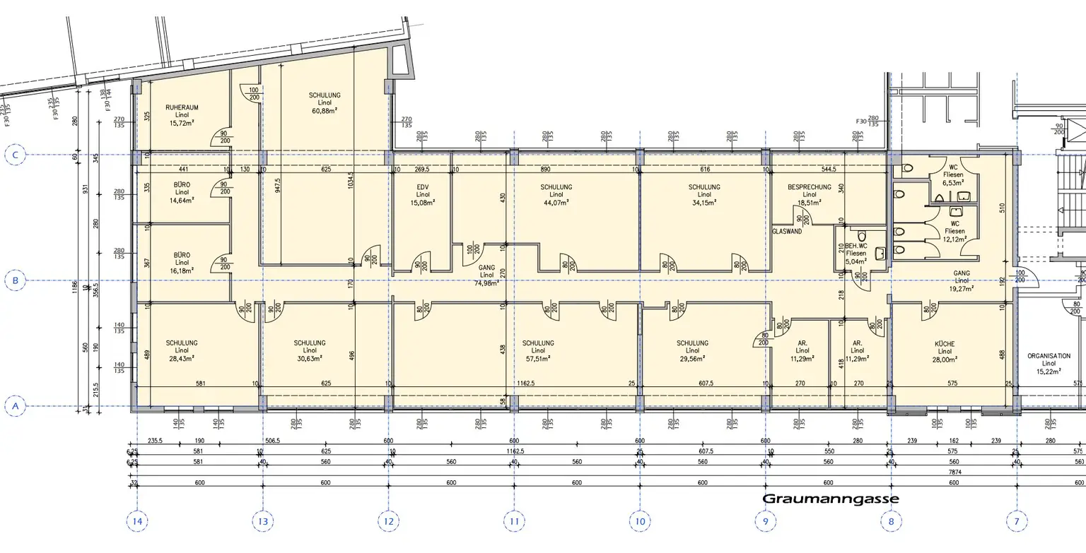 1150 Wien, LInke Wienzeile 192 - 2.Stock ca. 555 m²