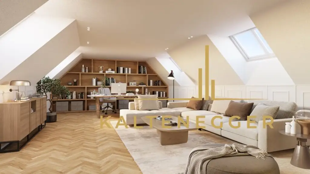 Nussdorf: Premium-Dachgeschoss mit Galerie und Loggia auf Gründerzeithaus – Erstbezug