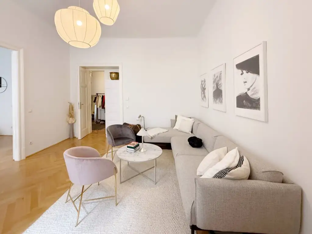 Großzügige 3,5-Zimmer-Wohnung mit Balkon im Herzen von Wien (unmöbliert)