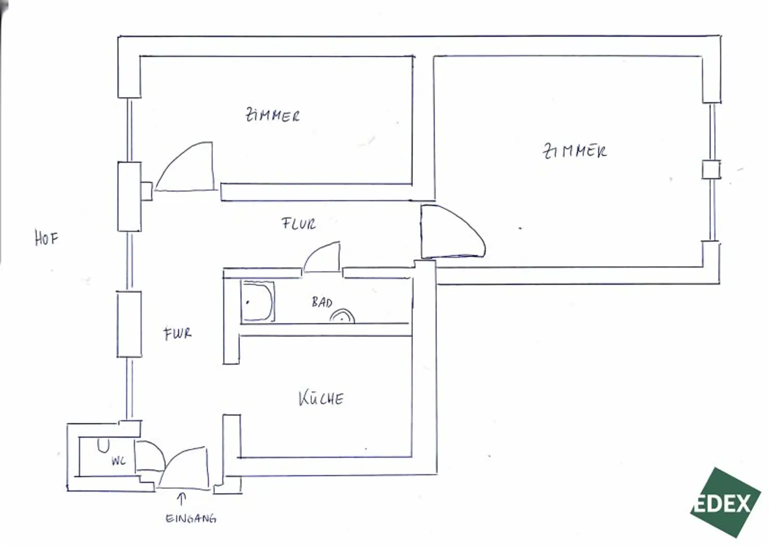 Altbau mit Charme – lichtdurchflutete Wohnung zum Sanieren