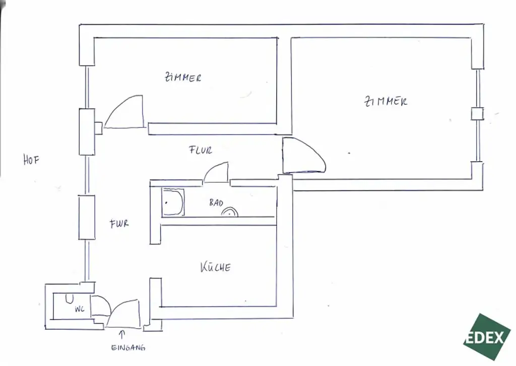 Altbau mit Charme – lichtdurchflutete Wohnung zum Sanieren