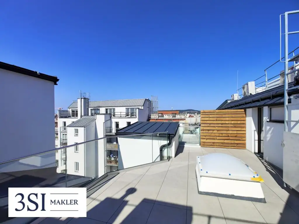 Hochwertiger Dachgeschosstraum mit Terrasse und Weitblick nahe AKH und St. Anna Kinderspital