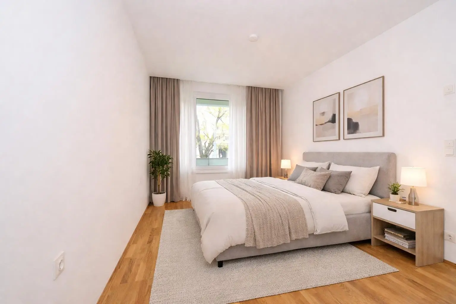 Schlafzimmer (virtuell eingerichtet)