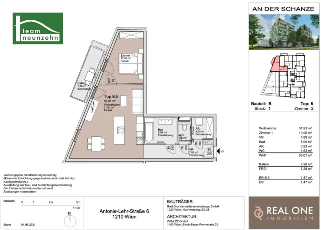 „An der Schanze“ – Exklusives Wohnen im Donaufeld