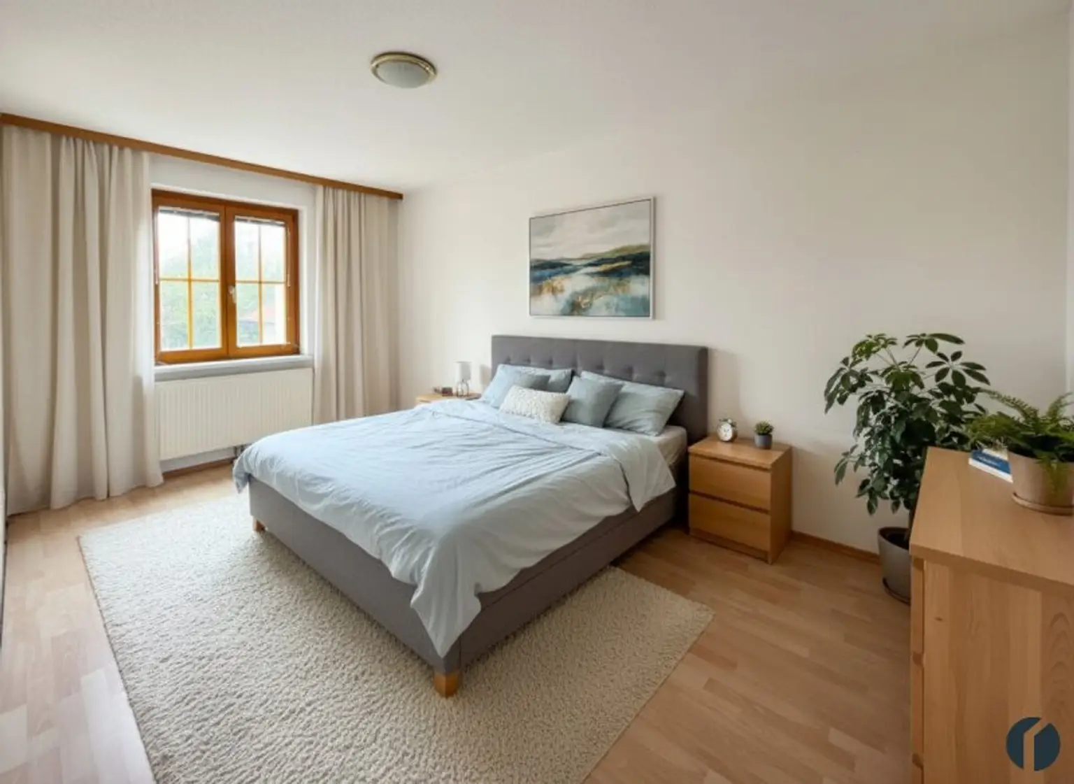 Einrichtungsbeispiel Schlafzimmer (KI_generiert)