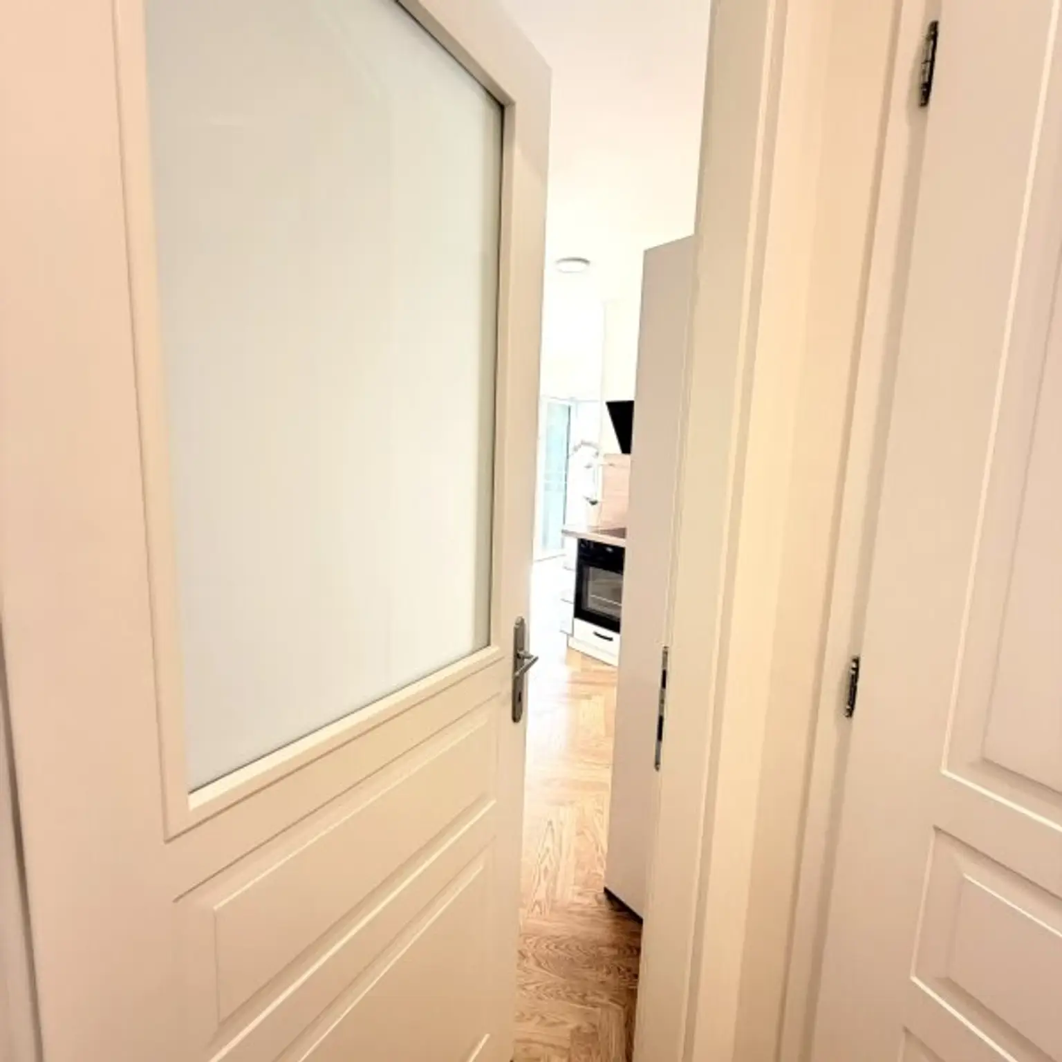 Blick in Einbauküche