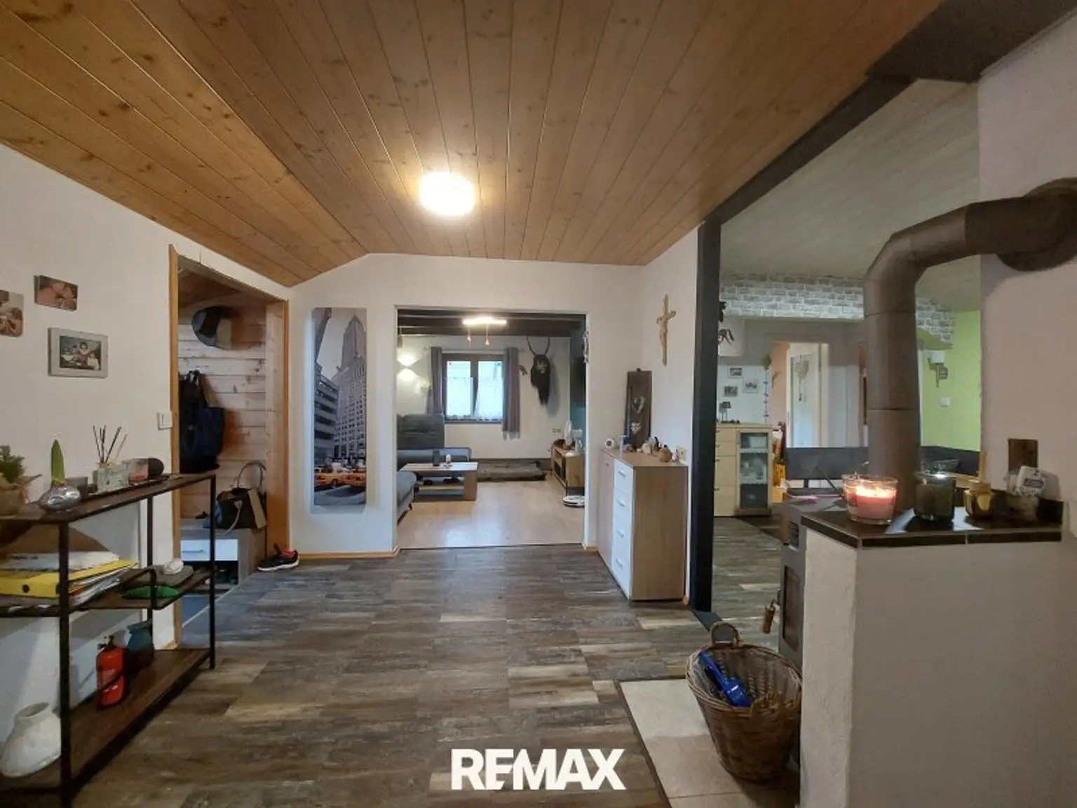 Blick in das Wohnhaus