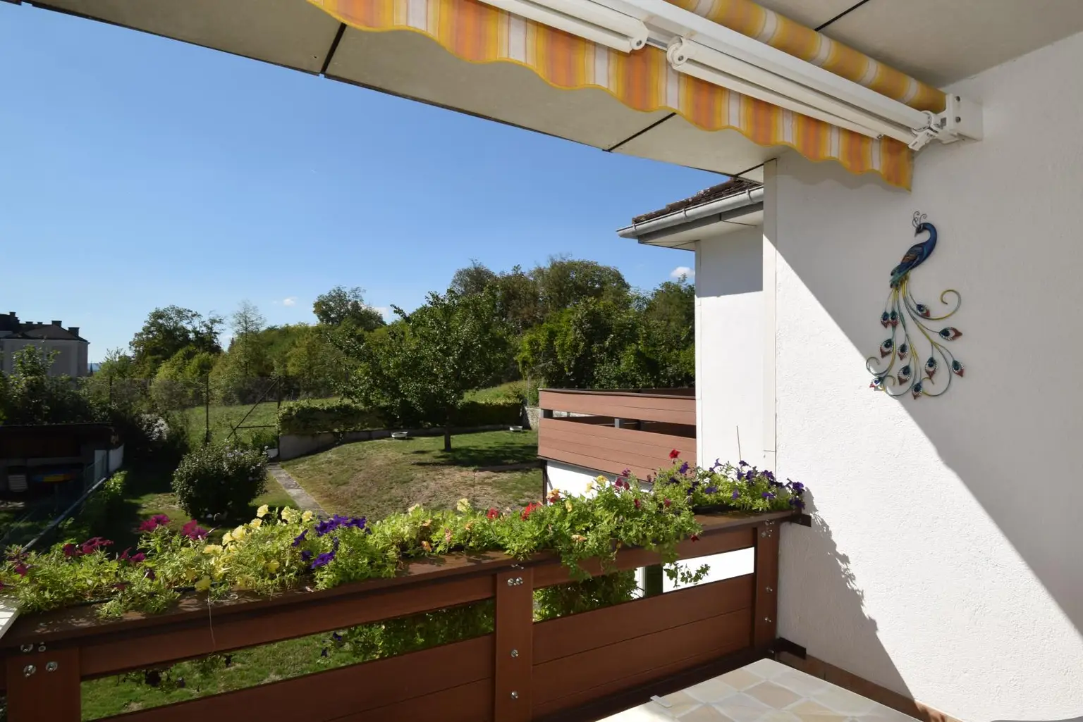 Blick vom Balkon