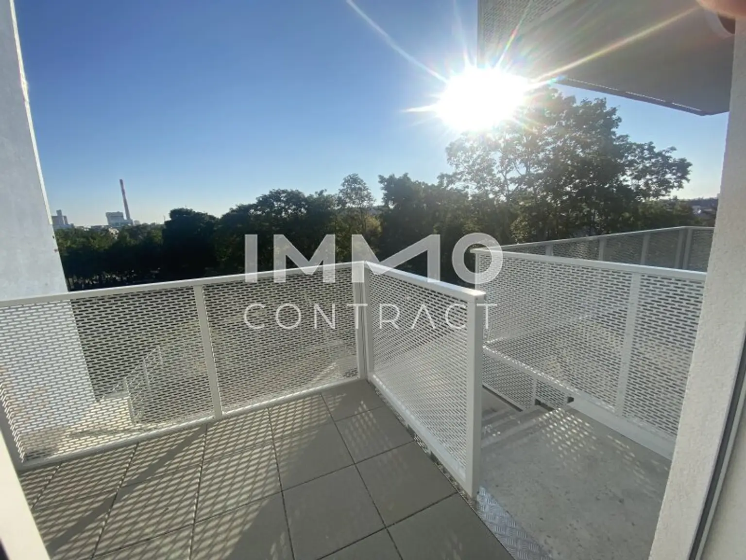 Terrasse mit Zugang in die Gartenebene