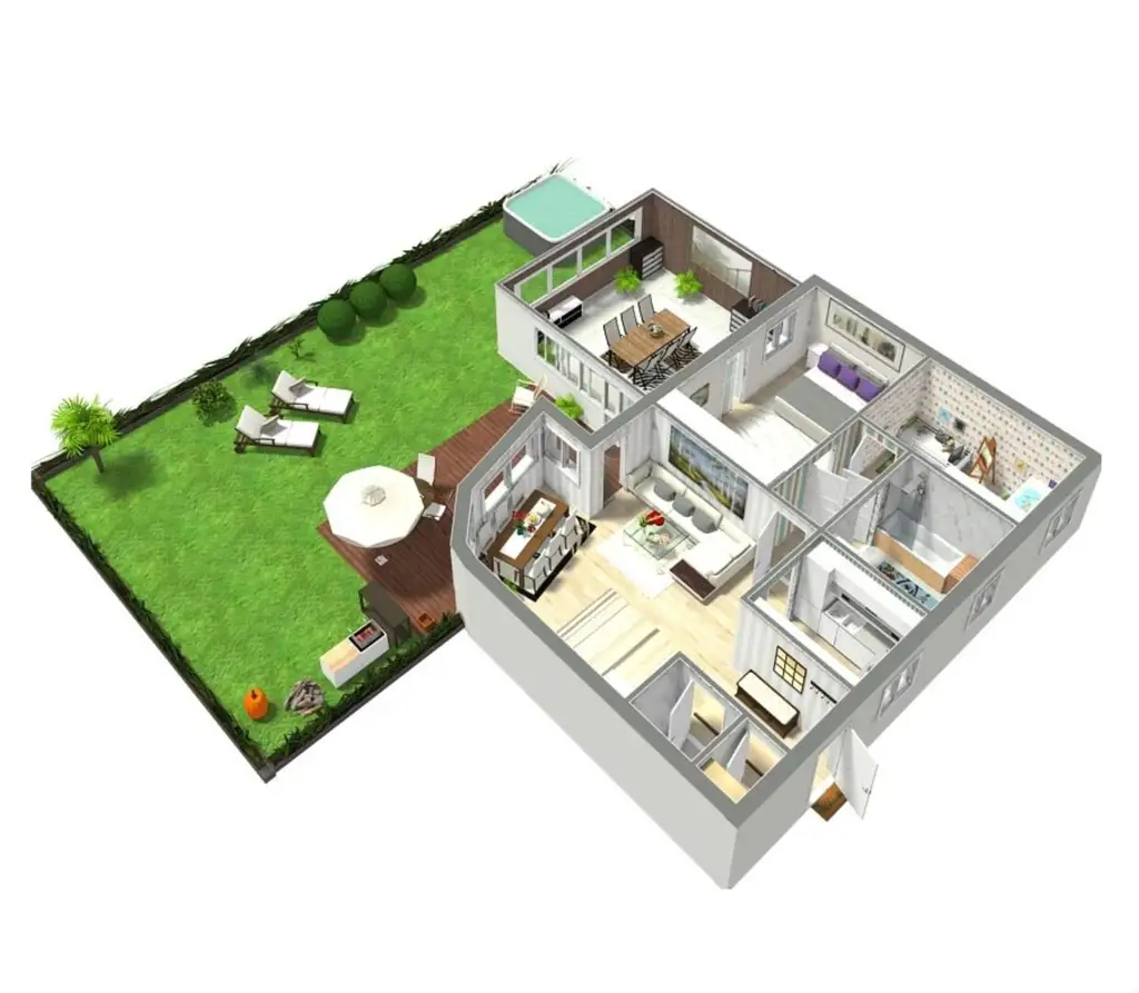 Bester Outdoor- und Wohlfühl Faktor auf der über 50m² großen Garten- und Sonnen Terrasse