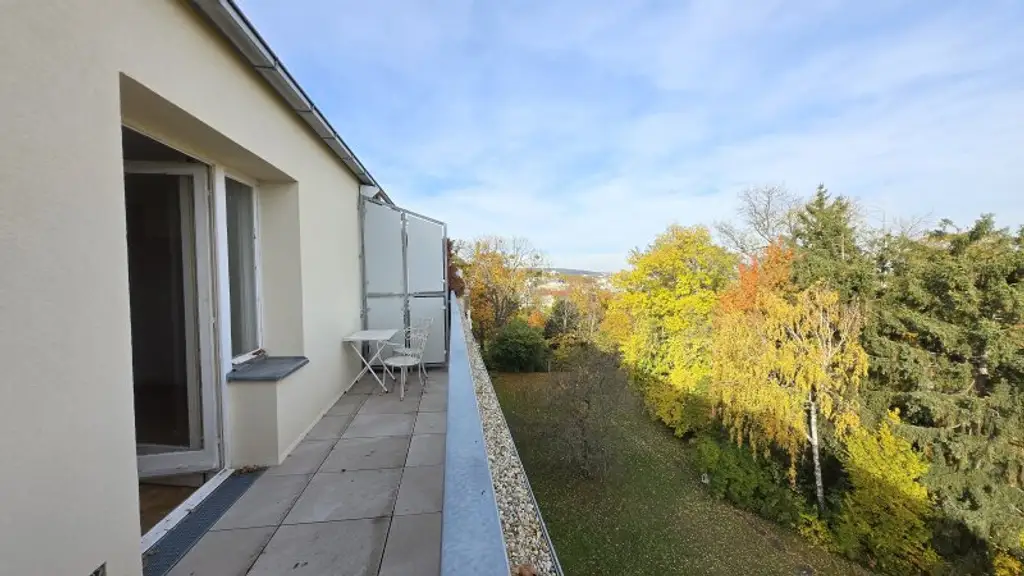 Traumhafter Grün-/Fernblick: 1-Zimmer-Wohnung mit Balkon - 4.Liftstock