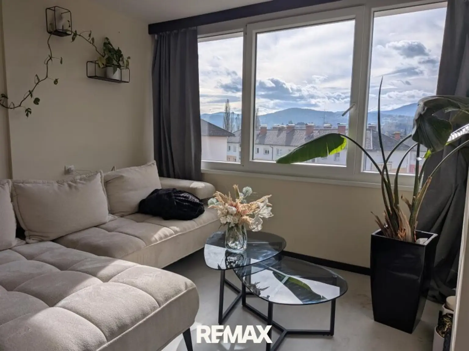 Wohnzimmer mit Aussicht