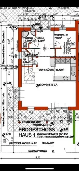 #SQ - THERESIENFELD: NEUWERTIGES ECKREIHENHAUS ZU VERKAUFEN
