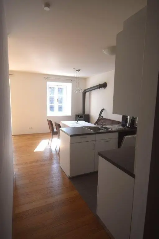 Wunderschöne 3-Zi-Wohnung in historischem Gebäude mit Balkon und Blick ins Grüne