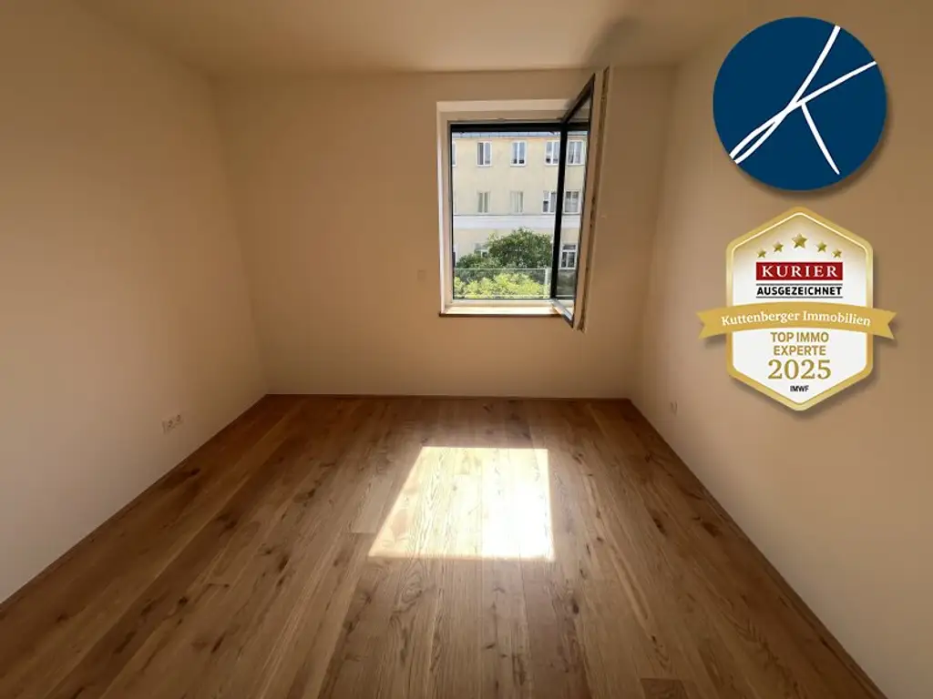 *Superprojekt: "Über den Baumwipfeln" Top 43  Erstklassige 3-Zimmer Wohnung mit Blick auf die Kastanienbäume + Balkon