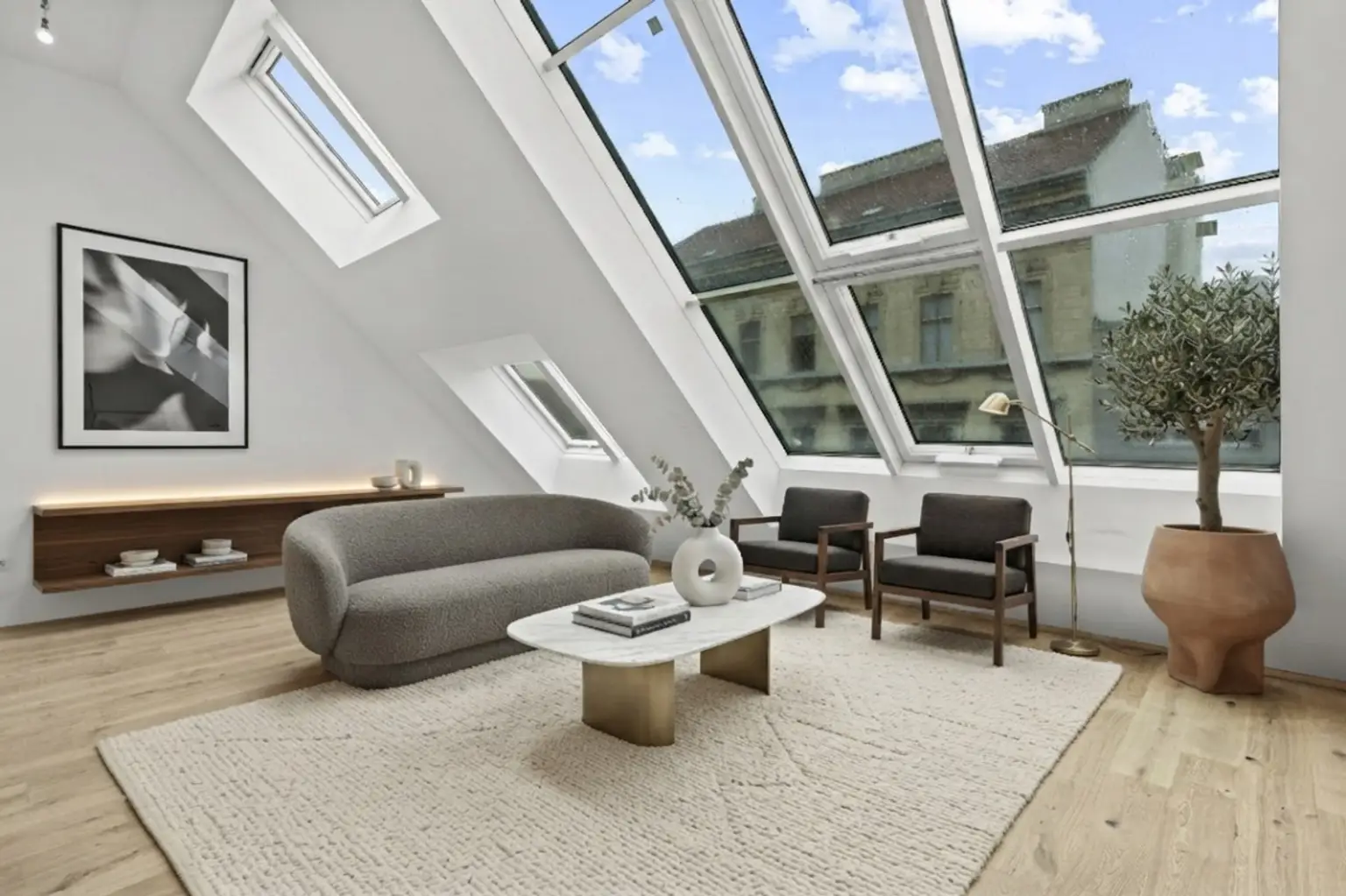 Visual Wohnzimmer 3 | EXKLUSIVE DG Maisonette ++ mit ZWEI TERRASSEN | Prima Service Immobilien