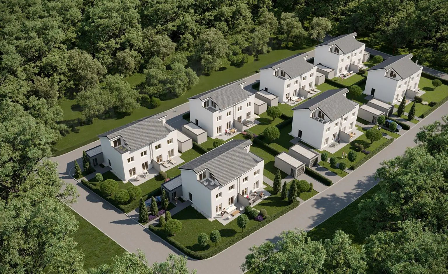 Schlüsselfertige Doppelhaushälften mit Galerie und Dachterrasse mit Landesdarlehen 1,5% Fixzins in einzigartiger Lage in Attnang-Puchheim (H04/2)