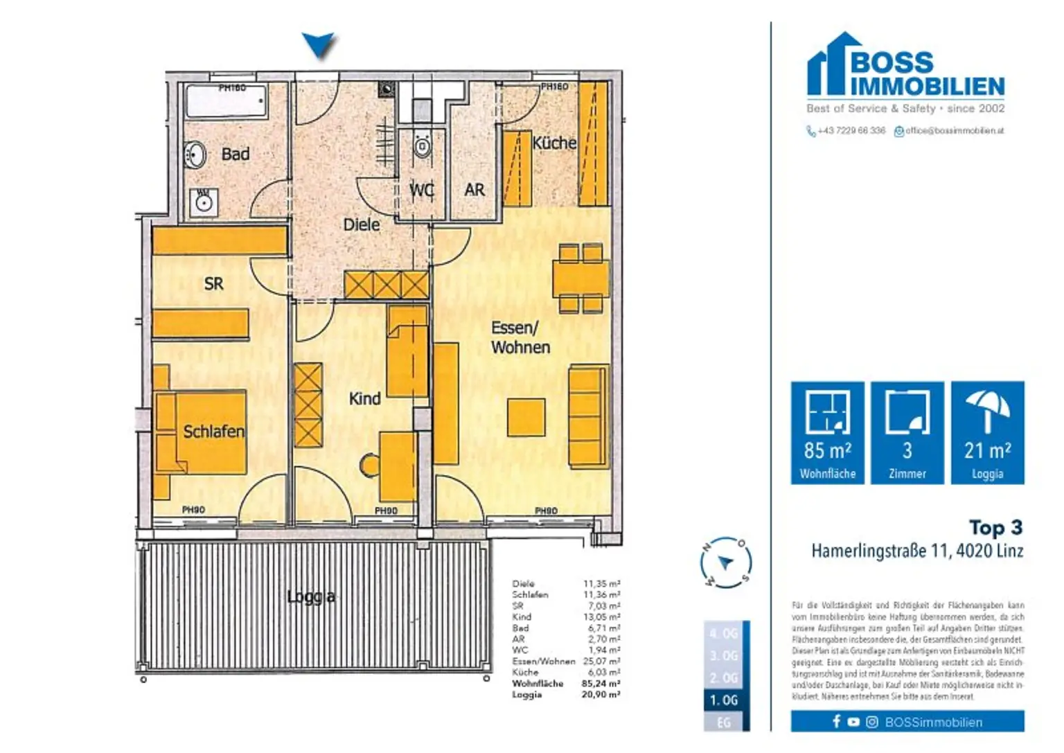 Grundriss_Hamerlingstraße 11_Top 3