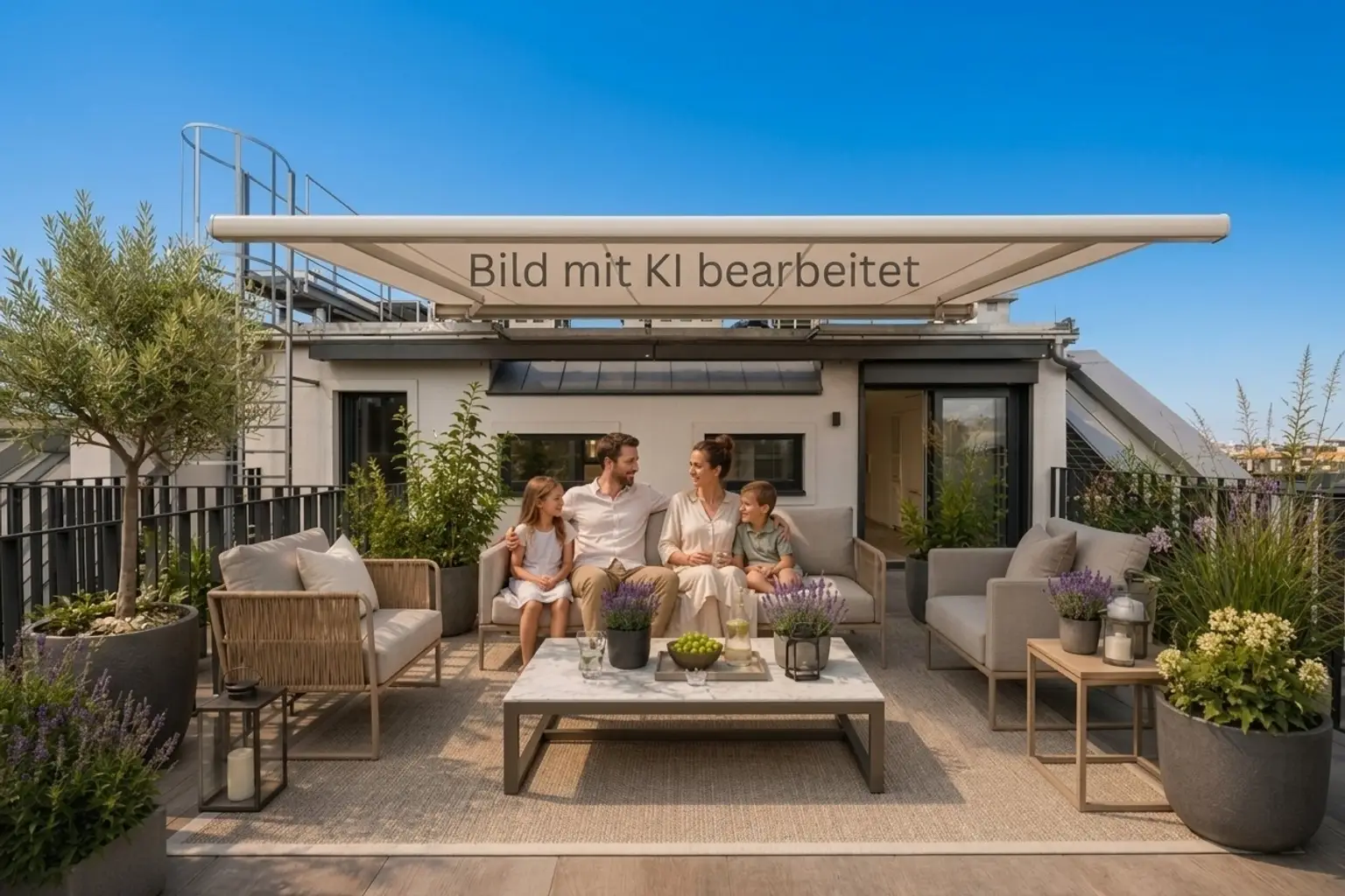 Abends auf der Terrasse sitzen und Wien gehört nur dir