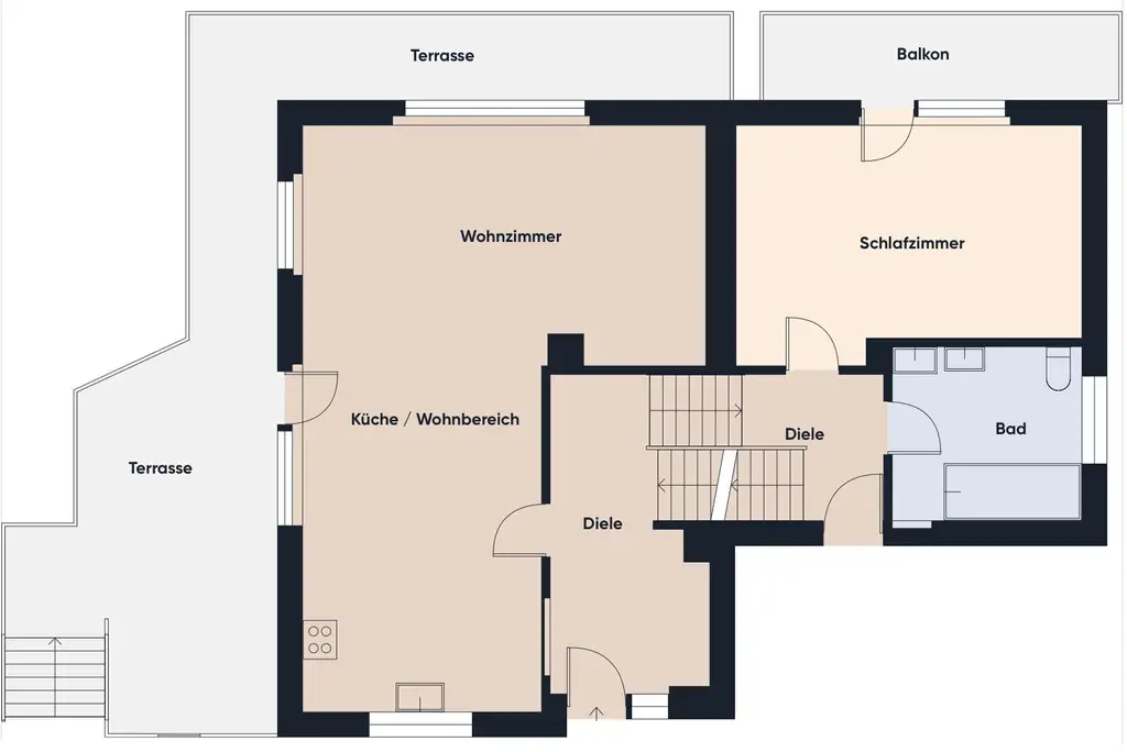 Grundrissplan ohne Maßstab