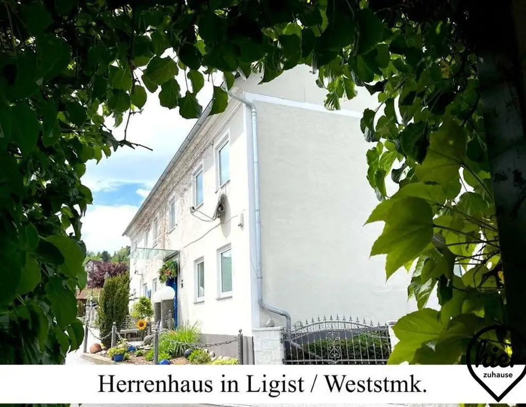 * Top-Lage Ligist: Traumhaftes Herrenhaus mit dzt. 4 Wohneinheiten und weiteren Grundstücken ca. 5% Rendite *