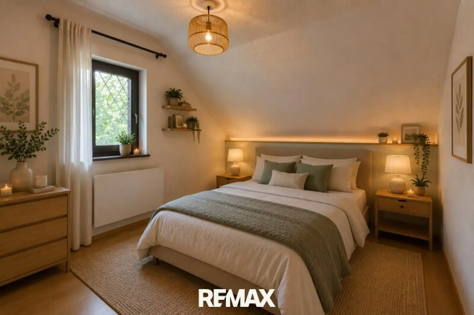 Schlafzimmer (virtuell eingerichtet)