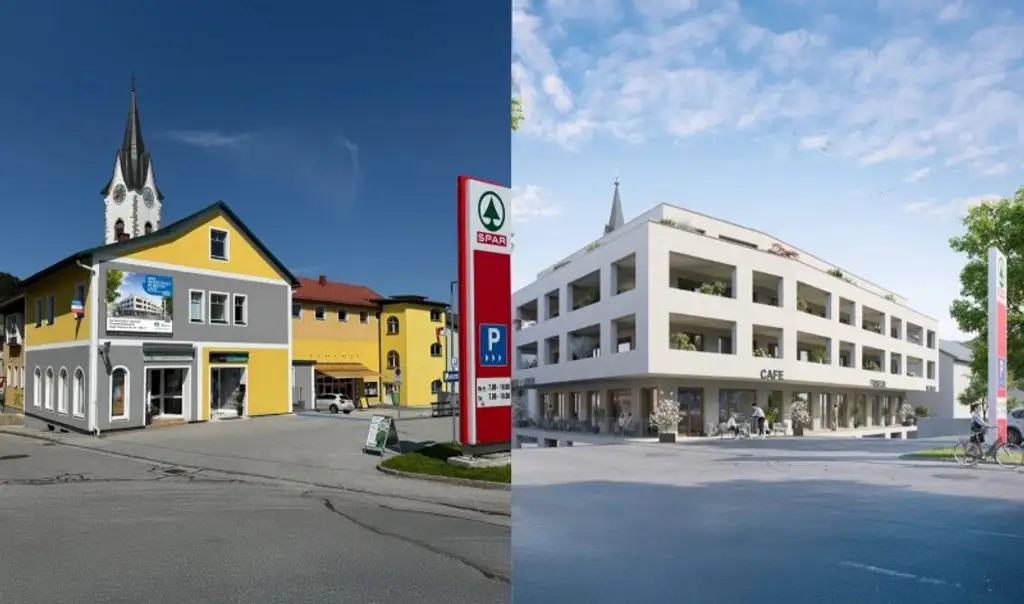 Geschäfts- u. Wohnobjekt mit Potential vis a vis Top-Sparmarkt - Zentrum Unterweissenbach (Baurecht oder Superädifikat)