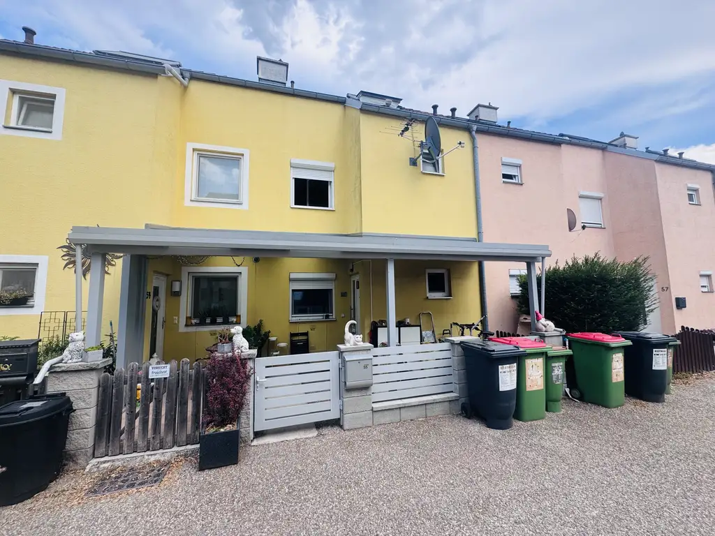 Gepflegtes Reihenhaus mit 4 Zimmer, Garten, Terrasse & Autostellplatz– ideal für Familien