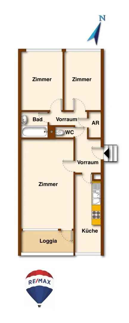 "Cooler Ausblick - Loggia und Stellplatz inklusive!"