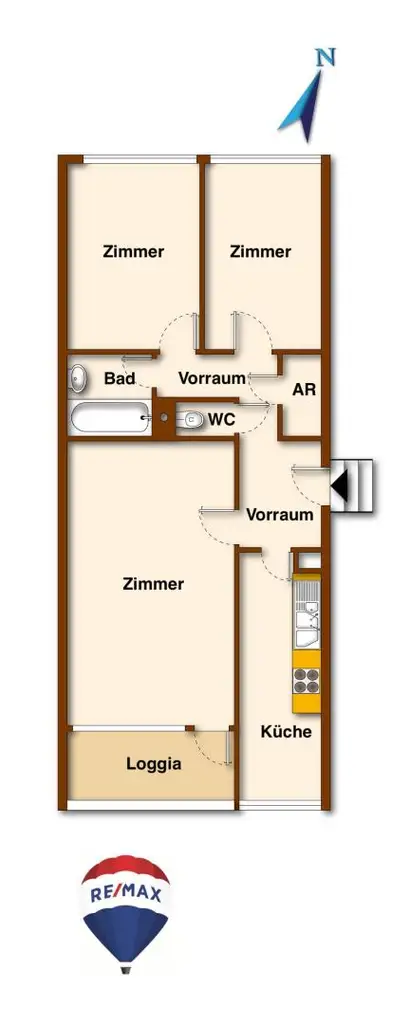 "Cooler Ausblick - Loggia und Stellplatz inklusive!"