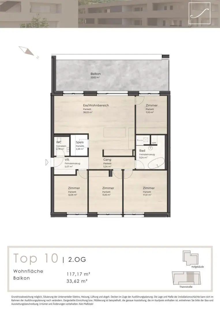Grundriss Top 10, 2.OG