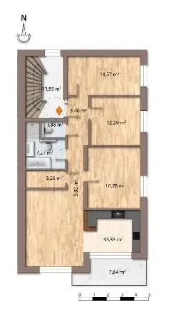 "Erstbezug mit hochwertiger Küche und großem Balkon bei Baden"